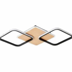 Plafonnier Brilliant Dennet LED Brun, Noir, 1 lumière