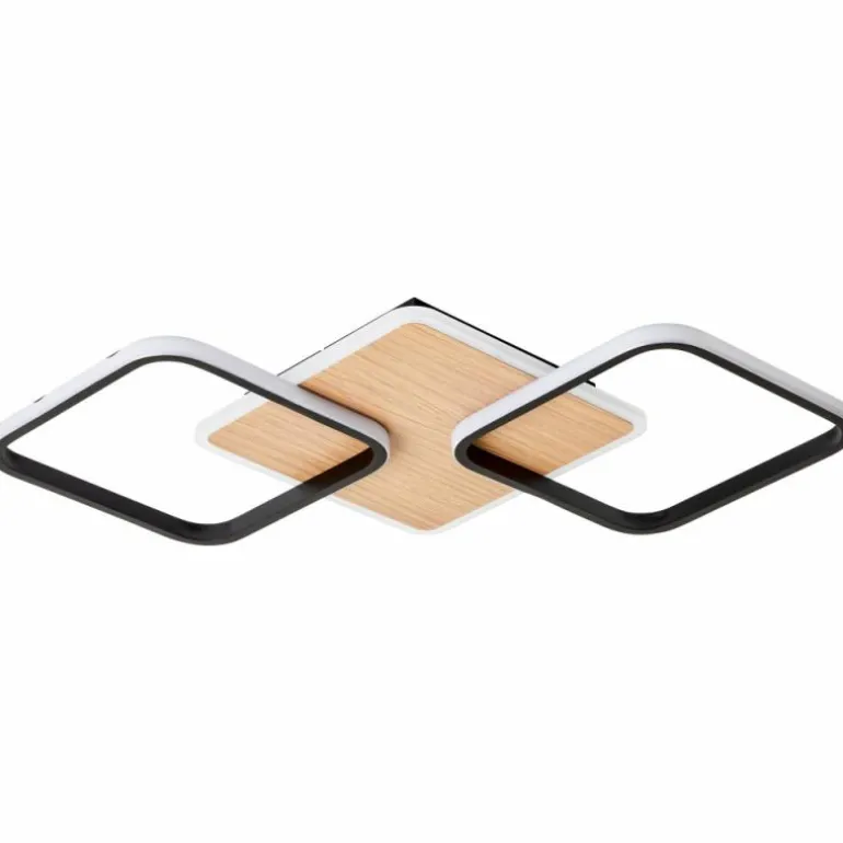 Plafonnier Brilliant Dennet LED Brun, Noir, 1 lumière