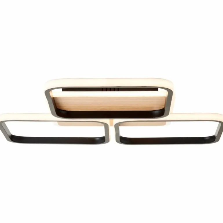 Plafonnier Brilliant Dennet LED Brun, Noir, 1 lumière