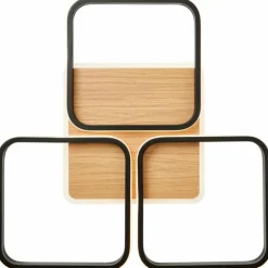 Plafonnier Brilliant Dennet LED Brun, Noir, 1 lumière