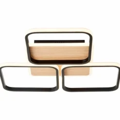 Plafonnier Brilliant Dennet LED Brun, Noir, 1 lumière