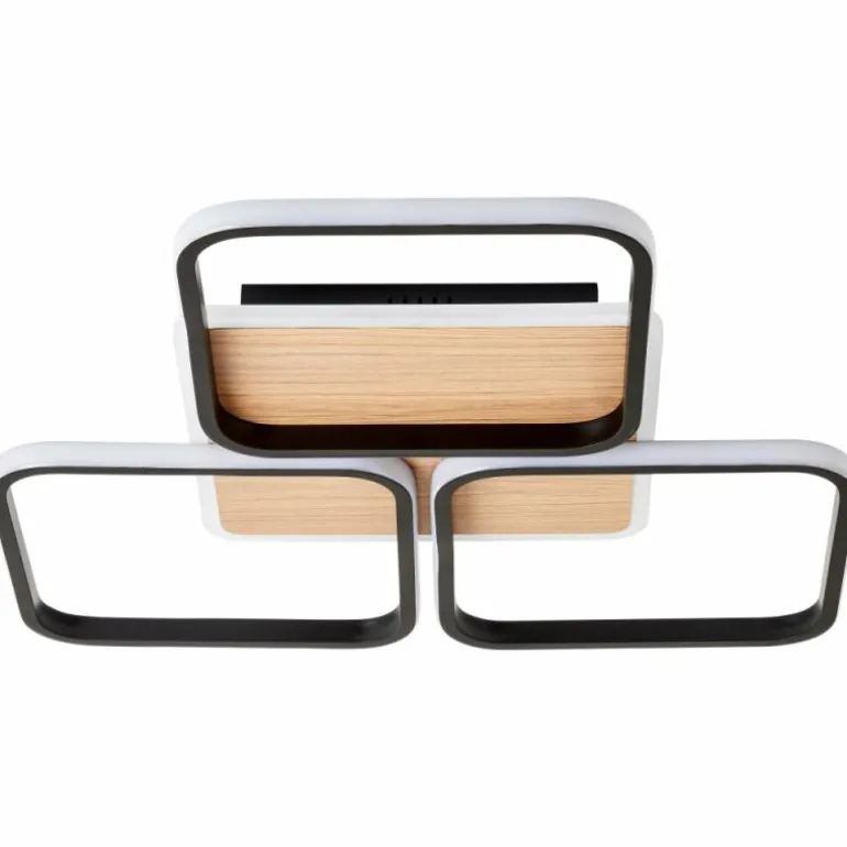 Plafonnier Brilliant Dennet LED Brun, Noir, 1 lumière