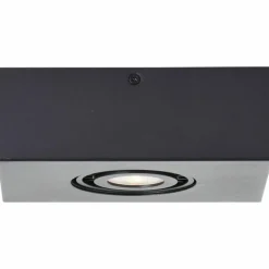 Plafonnier Brilliant Doro LED Noir, 1 lumière