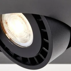 Plafonnier Brilliant Doro LED Noir, 1 lumière