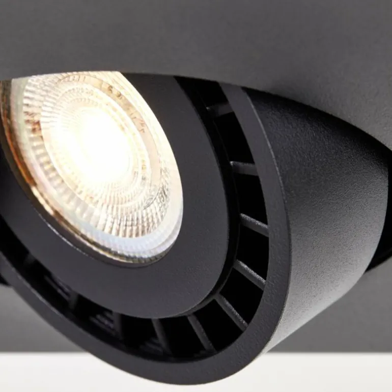 Plafonnier Brilliant Doro LED Noir, 1 lumière