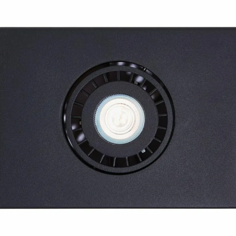 Plafonnier Brilliant Doro LED Noir, 1 lumière