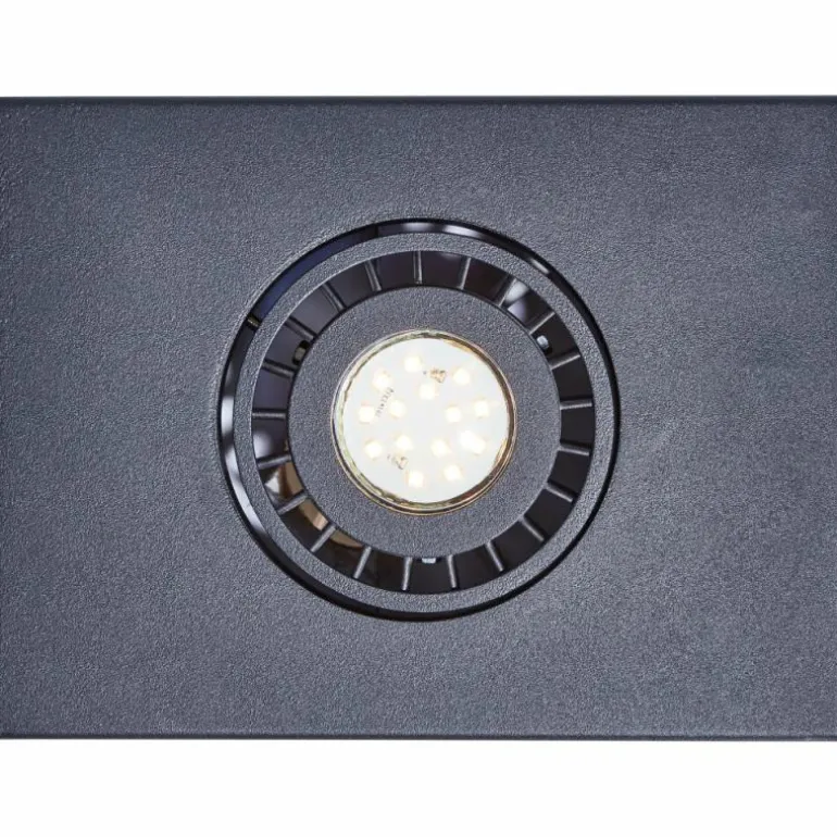 Plafonnier Brilliant Doro LED Noir, 1 lumière