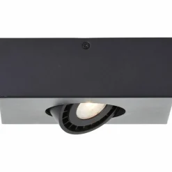 Plafonnier Brilliant Doro LED Noir, 1 lumière