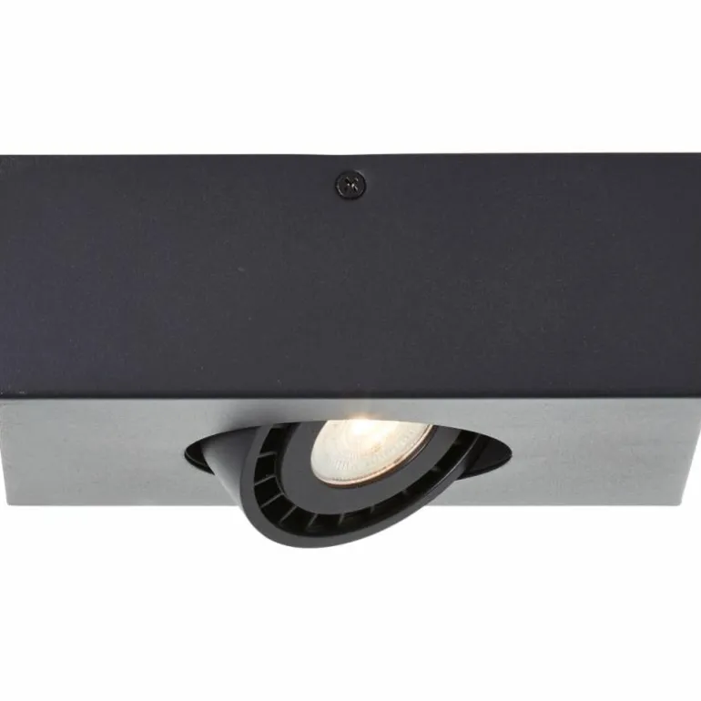 Plafonnier Brilliant Doro LED Noir, 1 lumière