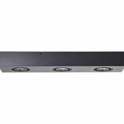 Plafonnier Brilliant Doro LED Noir, 3 lumières