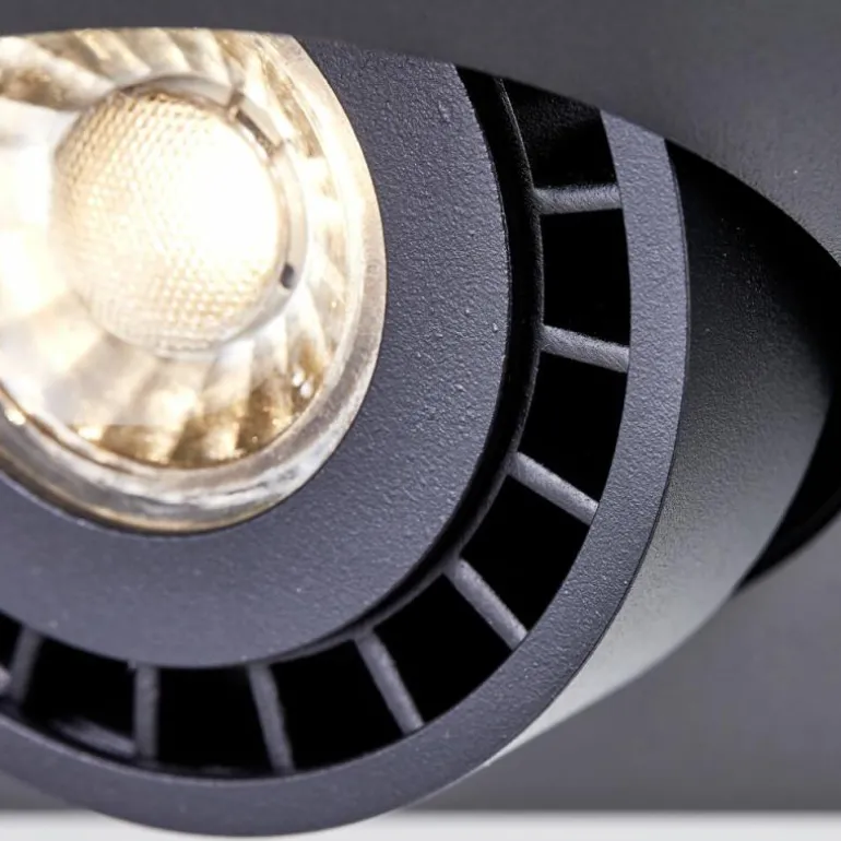 Plafonnier Brilliant Doro LED Noir, 3 lumières