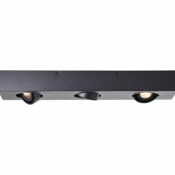 Plafonnier Brilliant Doro LED Noir, 3 lumières