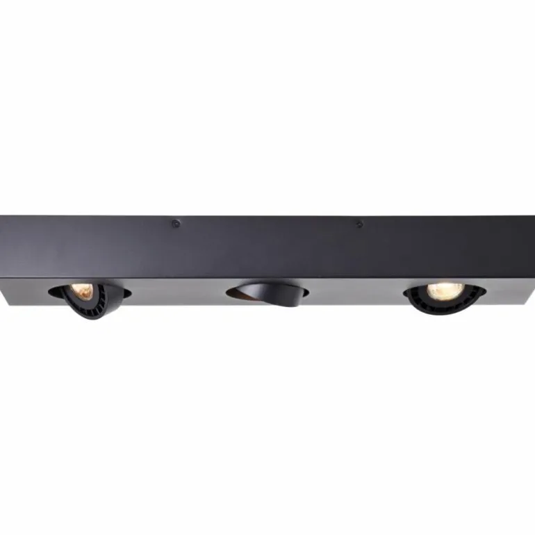 Plafonnier Brilliant Doro LED Noir, 3 lumières