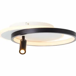 Plafonnier Brilliant Eunomia LED Noir, Blanc, 1 lumière