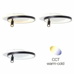 Plafonnier Brilliant Eunomia LED Noir, Blanc, 1 lumière