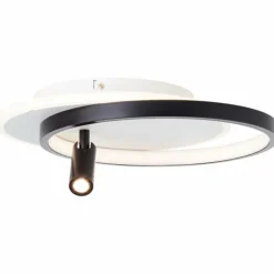 Plafonnier Brilliant Eunomia LED Noir, Blanc, 1 lumière