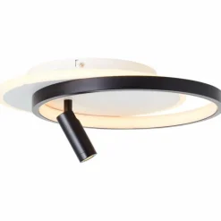 Plafonnier Brilliant Eunomia LED Noir, Blanc, 1 lumière