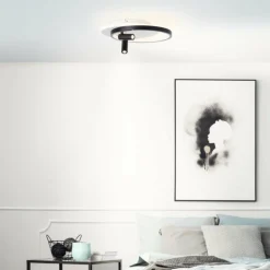 Plafonnier Brilliant Eunomia LED Noir, Blanc, 1 lumière