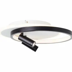 Plafonnier Brilliant Eunomia LED Noir, Blanc, 1 lumière
