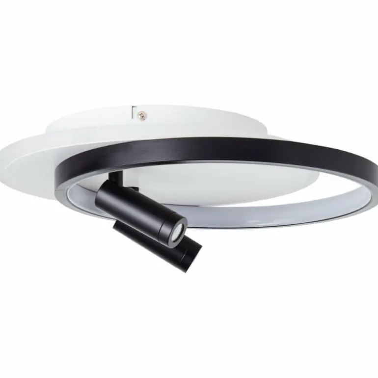 Plafonnier Brilliant Eunomia LED Noir, Blanc, 1 lumière