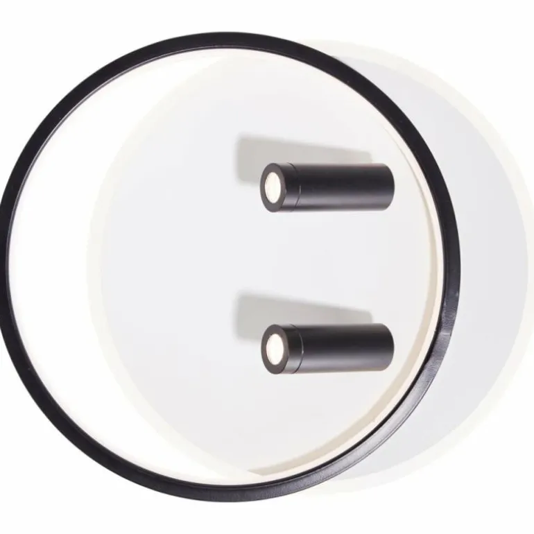 Plafonnier Brilliant Eunomia LED Noir, Blanc, 1 lumière