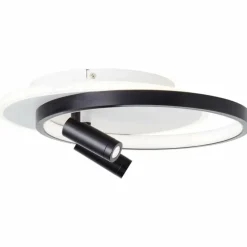 Plafonnier Brilliant Eunomia LED Noir, Blanc, 1 lumière