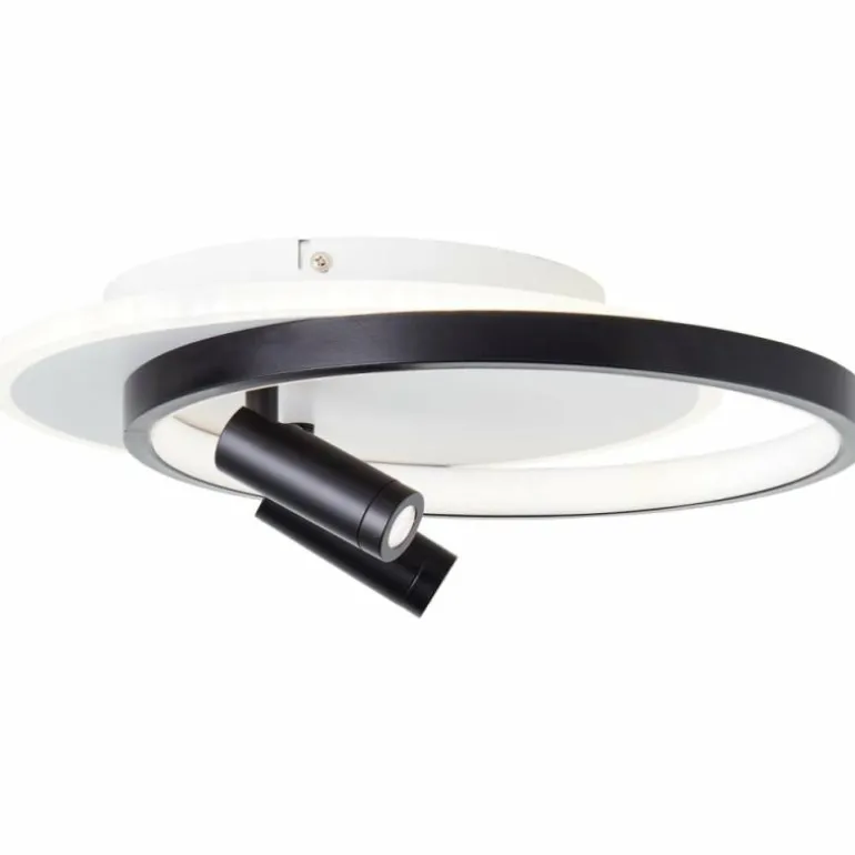 Plafonnier Brilliant Eunomia LED Noir, Blanc, 1 lumière