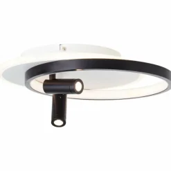 Plafonnier Brilliant Eunomia LED Noir, Blanc, 1 lumière