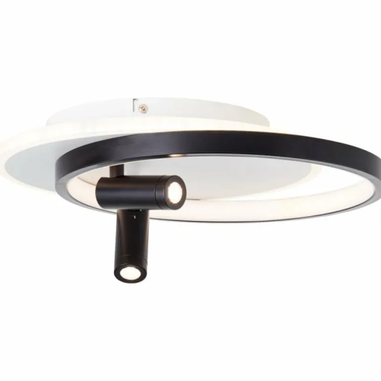 Plafonnier Brilliant Eunomia LED Noir, Blanc, 1 lumière