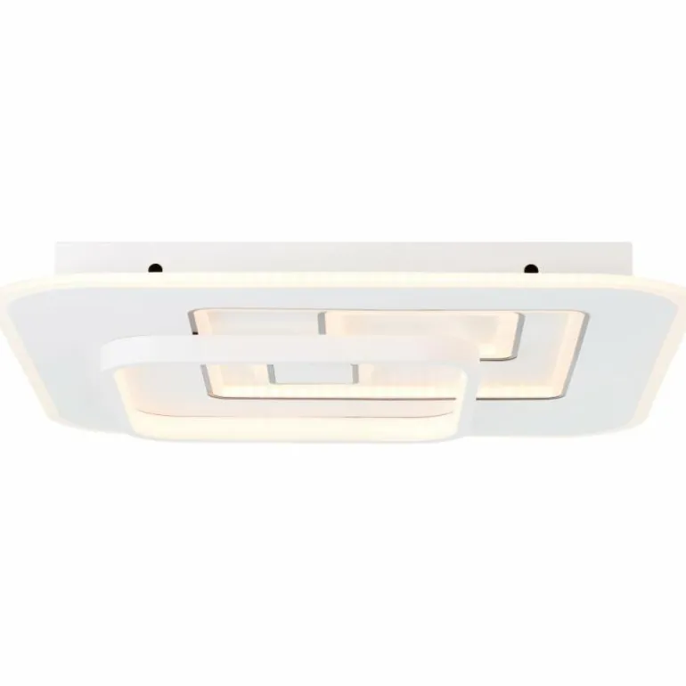 Plafonnier Brilliant Furtado LED Noir, Blanc, 1 lumière, Télécommandes