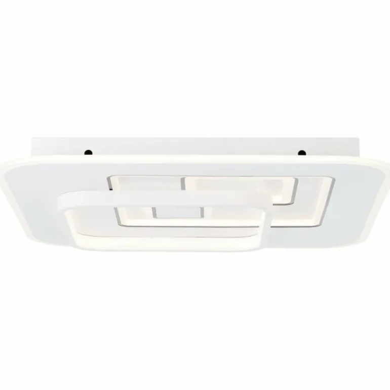 Plafonnier Brilliant Furtado LED Noir, Blanc, 1 lumière, Télécommandes