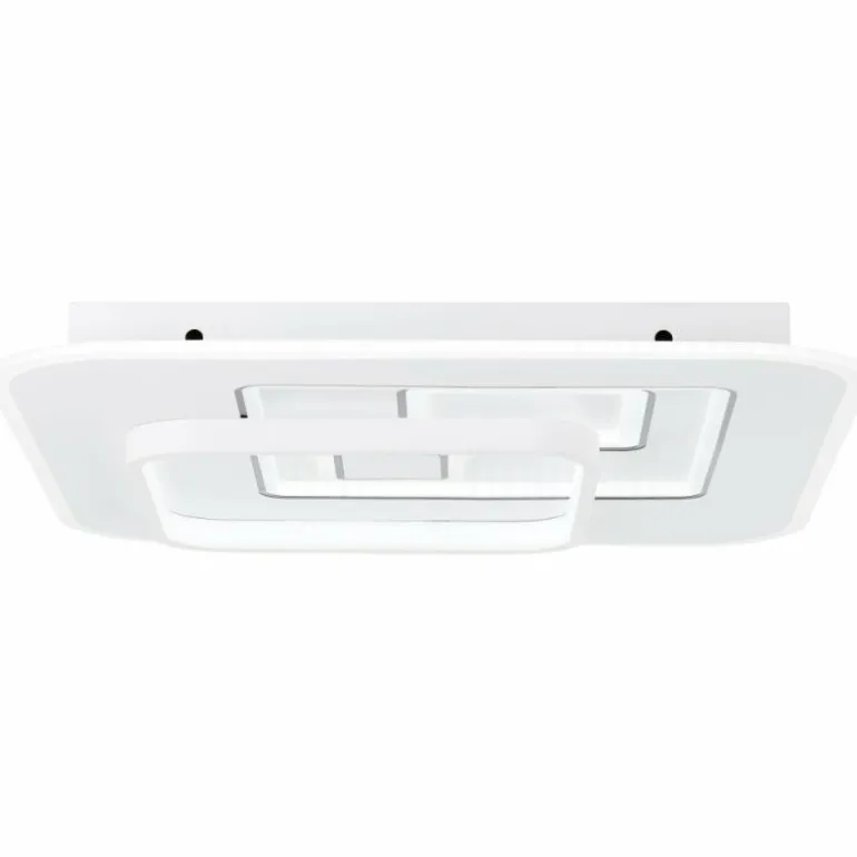 Plafonnier Brilliant Furtado LED Noir, Blanc, 1 lumière, Télécommandes