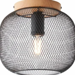 Plafonnier Brilliant Giada Couleur bois, 1 lumière