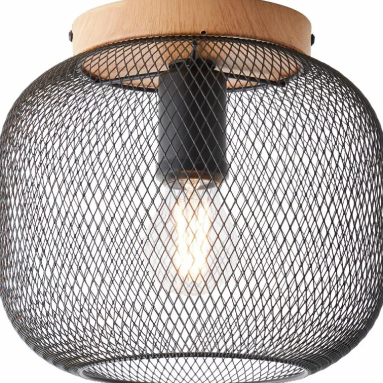 Plafonnier Brilliant Giada Couleur bois, 1 lumière