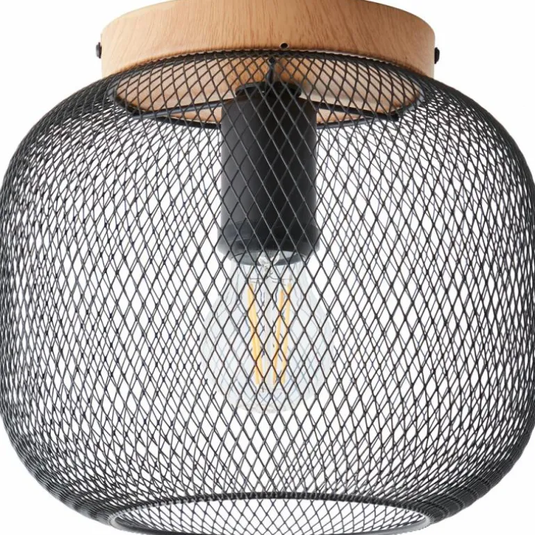 Plafonnier Brilliant Giada Couleur bois, 1 lumière