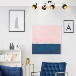 Plafonnier Brilliant Grove Noir, 4 lumières