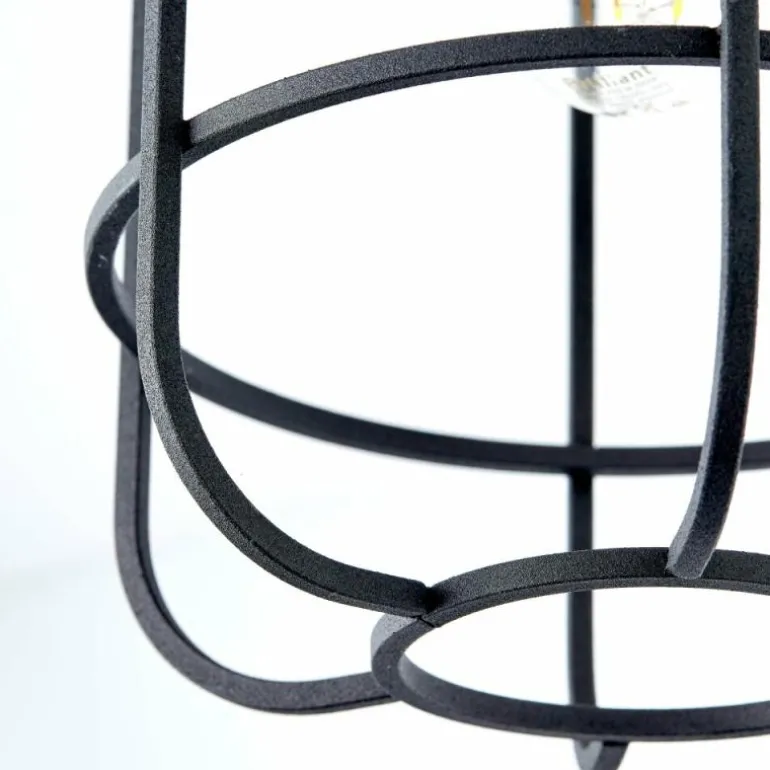 Plafonnier Brilliant Gwen Bois clair, Noir, 1 lumière