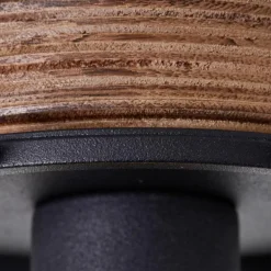 Plafonnier Brilliant Gwen Bois foncé, 1 lumière