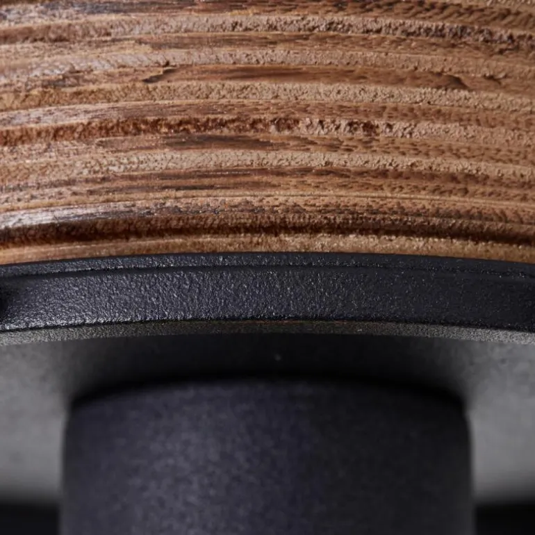 Plafonnier Brilliant Gwen Bois foncé, 1 lumière