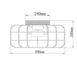 Plafonnier Brilliant Gwen Bois foncé, 2 lumières