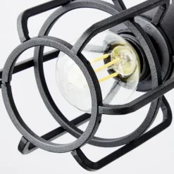 Plafonnier Brilliant Gwen Bois foncé, 3 lumières