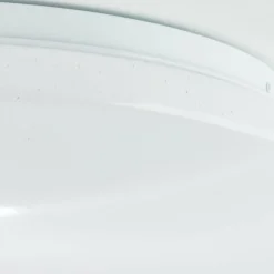 Plafonnier Brilliant Heddy LED Blanc, 1 lumière, Télécommandes, Changeur de couleurs