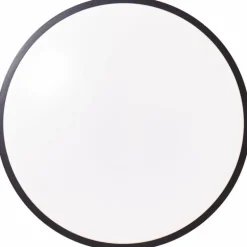 Plafonnier Brilliant Heida LED Noir, Blanc, 1 lumière, Télécommandes, Changeur de couleurs