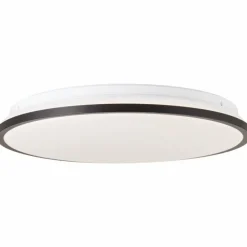 Plafonnier Brilliant Heida LED Noir, Blanc, 1 lumière, Télécommandes, Changeur de couleurs