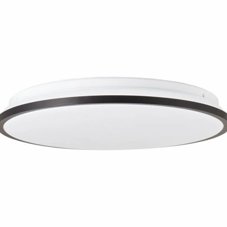 Plafonnier Brilliant Heida LED Noir, Blanc, 1 lumière, Télécommandes, Changeur de couleurs