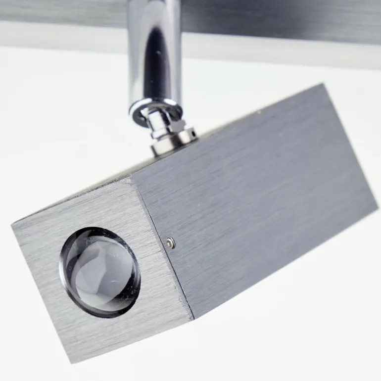 Plafonnier Brilliant Howle LED Aluminium, Noir, 2 lumières