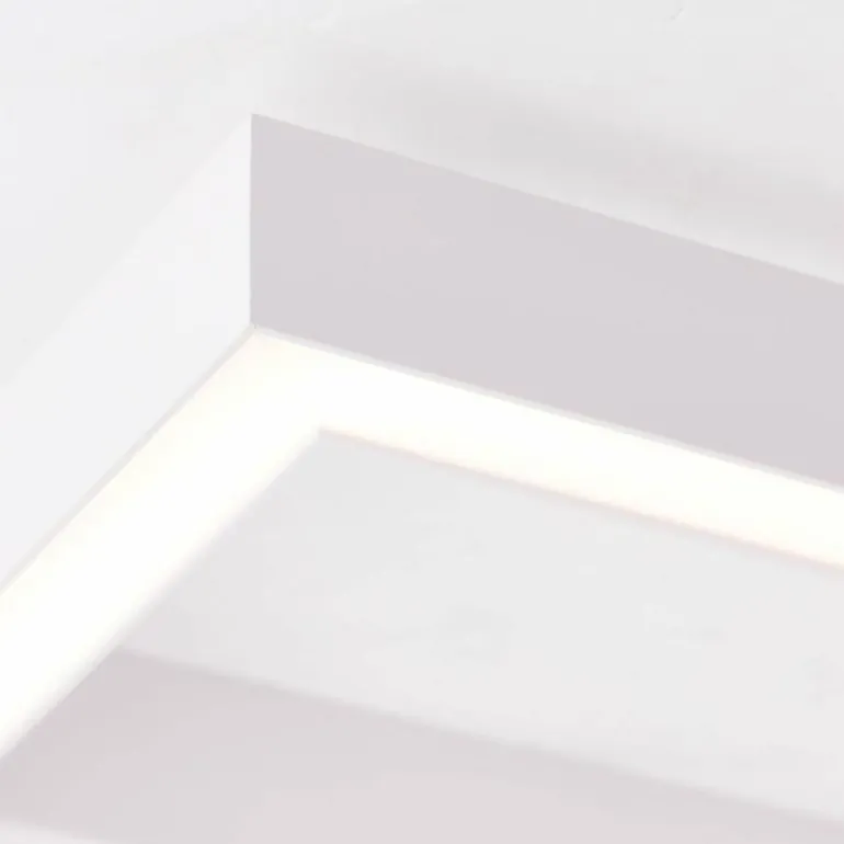 Plafonnier Brilliant Icarus LED Blanc, 1 lumière, Télécommandes, Changeur de couleurs