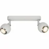 Plafonnier Brilliant Ina LED Blanc, 2 lumières