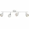 Plafonnier Brilliant Ina LED Blanc, 4 lumières
