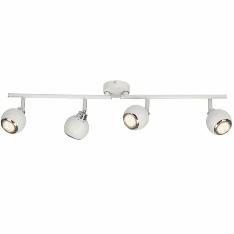 Plafonnier Brilliant Ina LED Blanc, 4 lumières